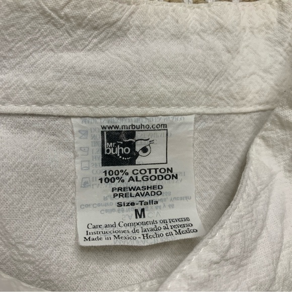VTG men’s Mr. Buho Cozumel Mexico Vintage Resort Button cotton shirt (medium) - Picture 5 of 9